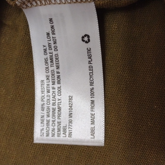 NWT Ava & Viv Sleeveless Khaki Tank Top - Size 1X - Picture 6 of 6